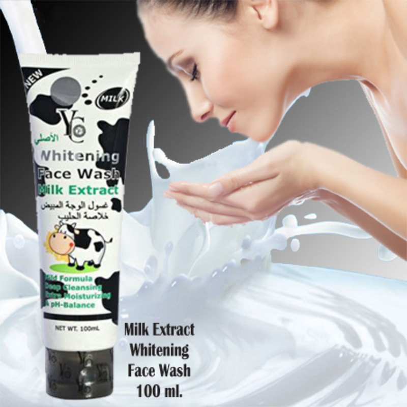 Picture of whitening face wash milk extract 100ml - White