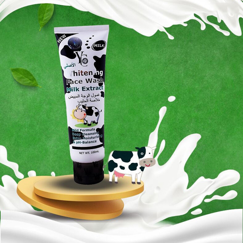 Picture of whitening face wash milk extract 100ml - White