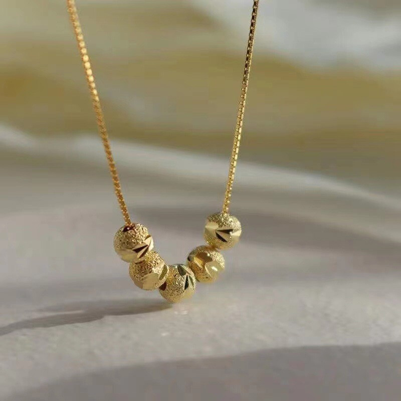Picture of Five blessing necklace woman love gold plated moisture light jewellery necklace - Gold