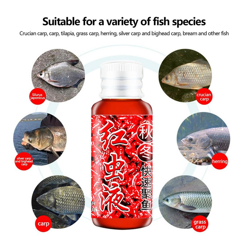 Picture of Red Worm Scent Fish Attractant. - Red