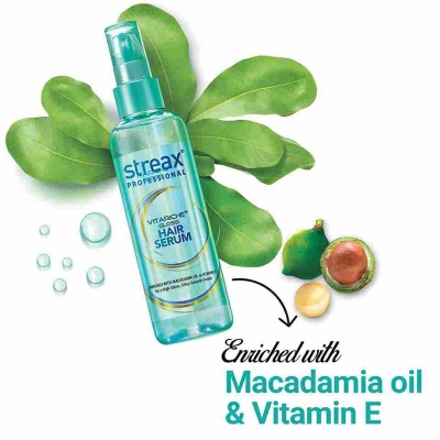 Picture of streax professional vitariche gloss hair serum 115ml - Blue