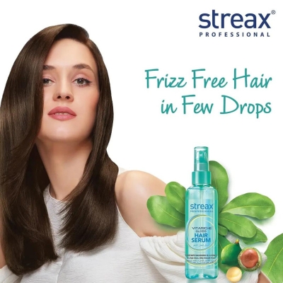 Picture of streax professional vitariche gloss hair serum 115ml - Blue