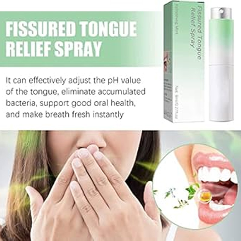 Picture of South moon fissured tongue Relief spray - White
