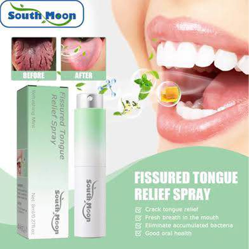 Picture of South moon fissured tongue Relief spray - White