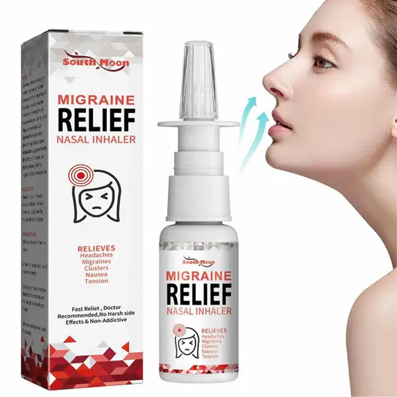 Picture of South moon migraine treatment relief nasal inhaler body care - White
