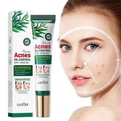 Picture of Sadore tea tree acnes oil control anti acne gel - White
