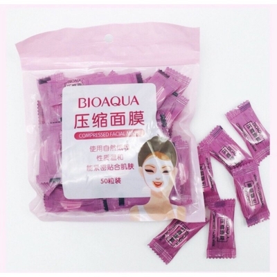 Picture of Bioaqua Compressed Facial Sheet Mask 50 piece packet