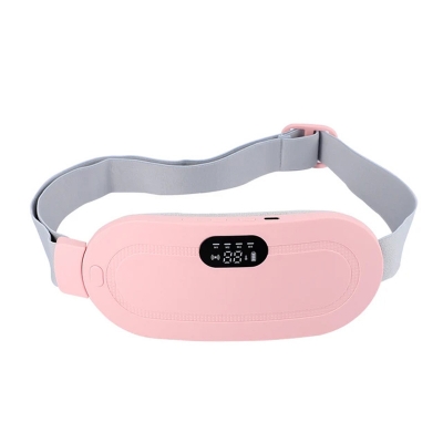 Picture of Heating Pad For Period Cramps & Vibration Sliming Massage Belt - Pink