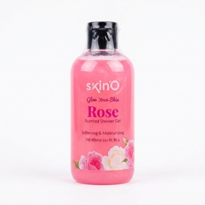 Picture of SkinO Rose Scented Shower Gel-220ml to all skin type - Fresh
