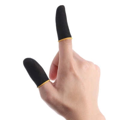 Picture of Finger sleeves PUBG & FREE FIRE gaming gloves 2 packet (4pcs) - Black