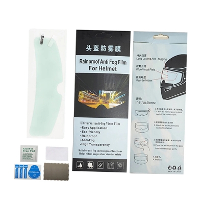 Picture of Raining Anti Film for Helmet or a universal Anti-fog visor Film - Blue