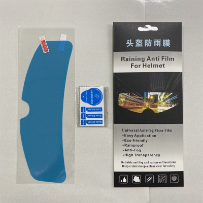Picture of Raining Anti Film for Helmet or a universal Anti-fog visor Film - Blue