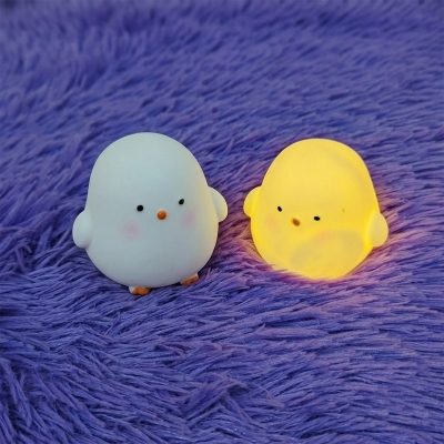 Picture of Cute Chick Silicone LED Night Lamp - White