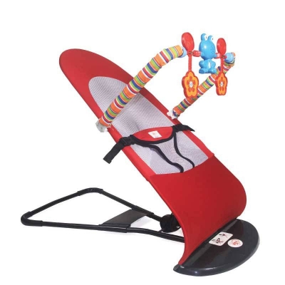 Picture of Baby Automatic Bouncer Chair With Toys - Red