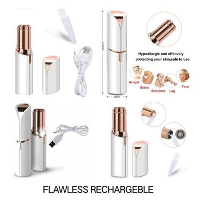 Picture of Flawless facial hair remover for women rechargeable - White