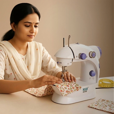 Picture of Mini Sewing Machine - White