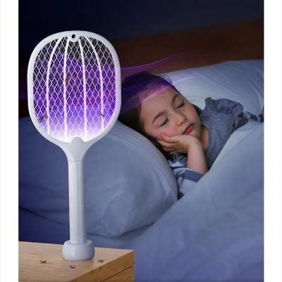 Picture of Weidasi WD-959 Rechargeable Electric Mosquito Swatter - White