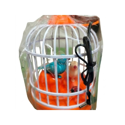 Picture of Electronic voice Activated Toy Birds in Cages Children