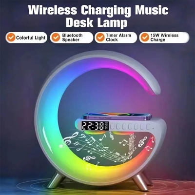 Picture of G63 smart light sound machine, a multifunctional device that combines several features into one - White