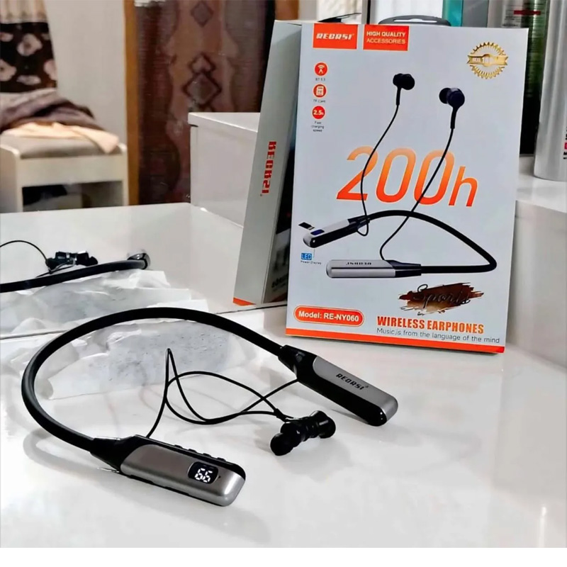 Picture of Recrsi RE-NY060 Wireless Neckband - Black