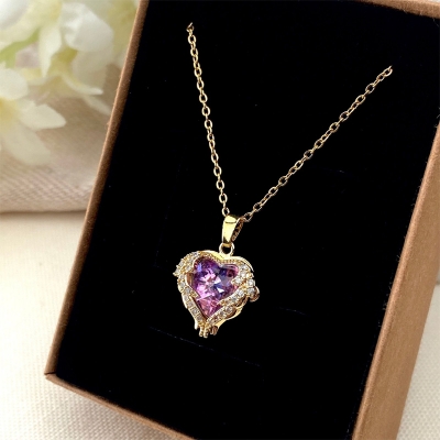 Picture of Heart pendant necklace - Gold