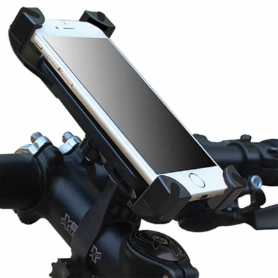 Picture of universal bike phone holder designed for bicycle and motorcycle - Black