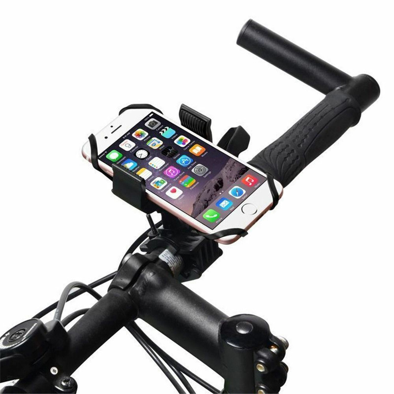 Picture of universal bike phone holder designed for bicycle and motorcycle - Black