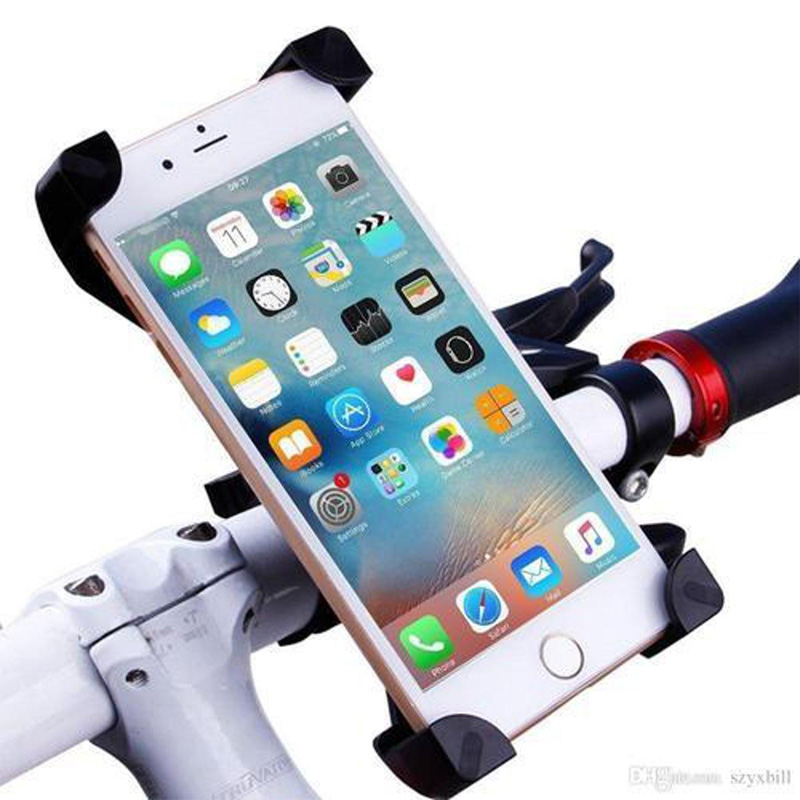 Picture of universal bike phone holder designed for bicycle and motorcycle - Black