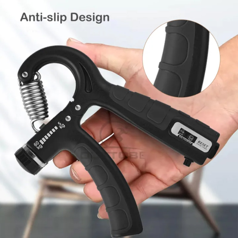 Picture of adjustable heavy grip hand grippers used for gym - Black