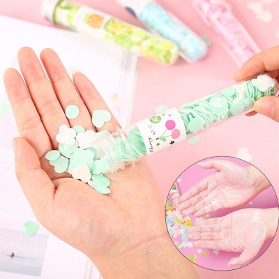 Picture of Bottle of disposable paper Soap for travel and hand washing