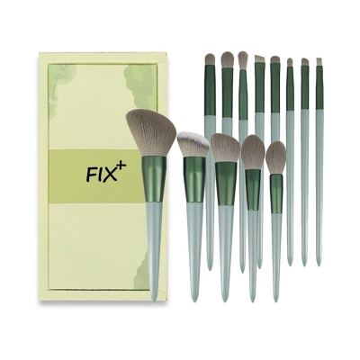 Picture of Fix+ Beauty Makeup Brush Set 13 piece - Green