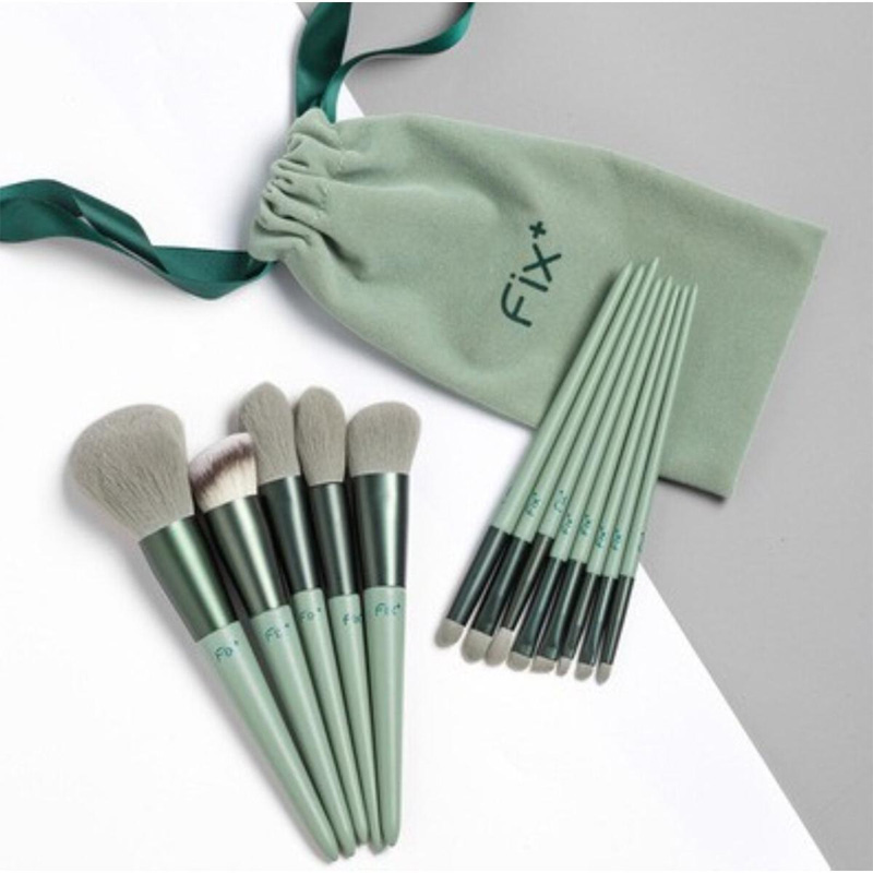 Picture of Fix+ Beauty Makeup Brush Set 13 piece - Green
