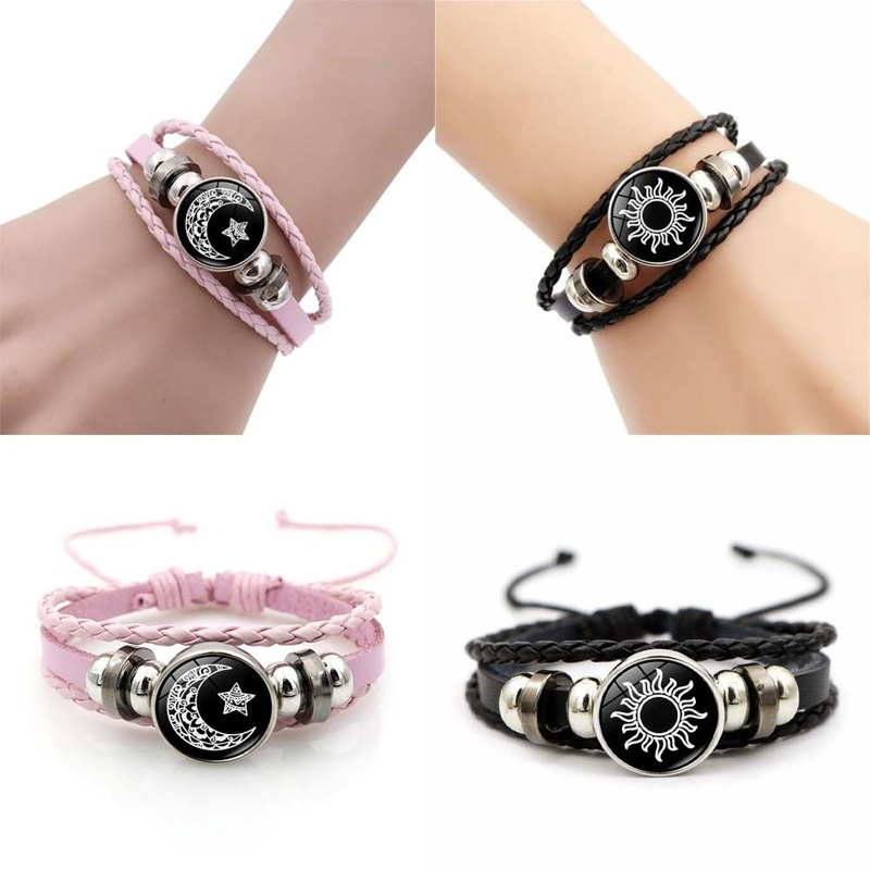 Picture of Sun & Moon Couple Bracelet 2Pc - 20 CM