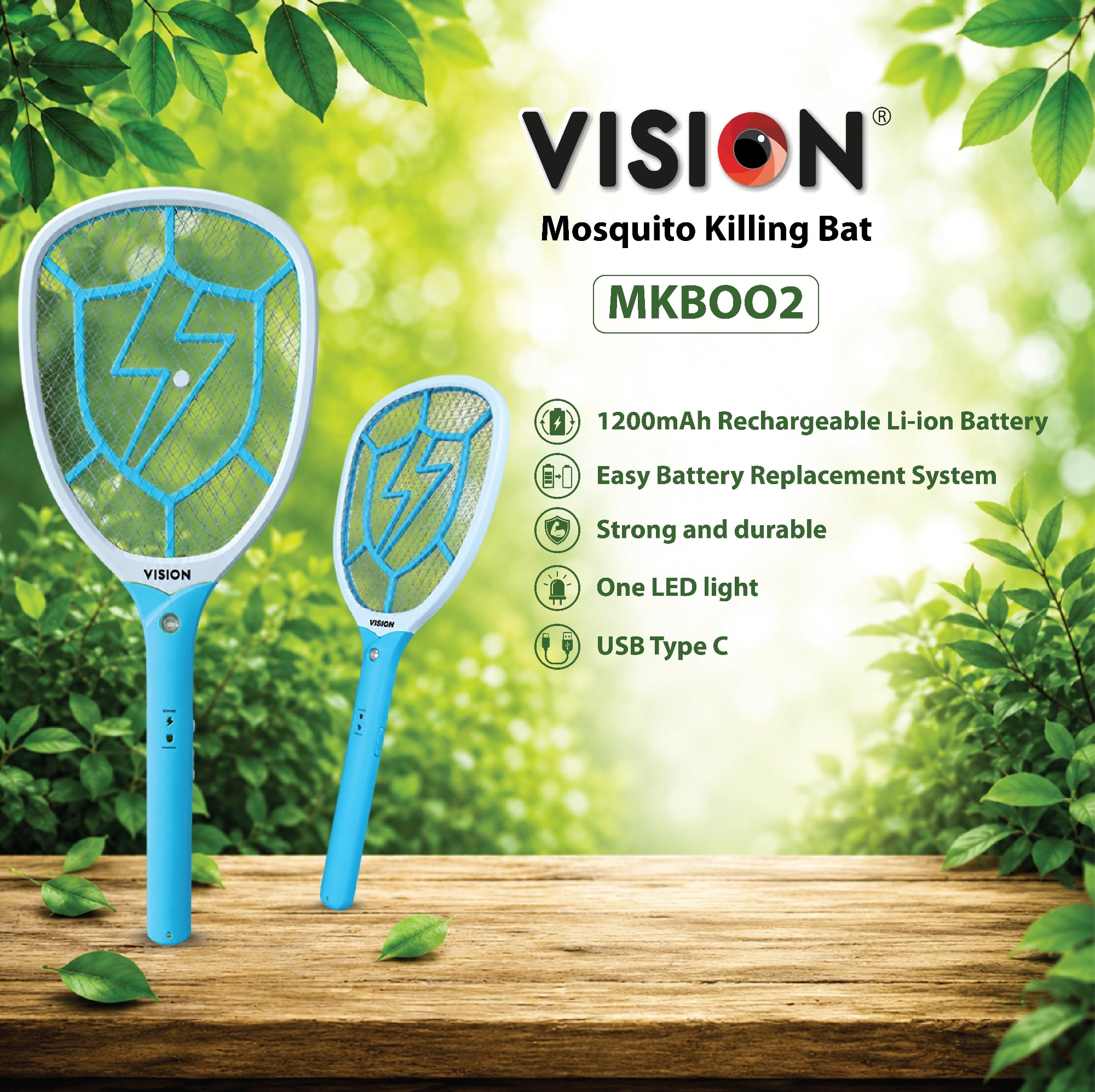Picture of VISION Mosquito Killing Bat With Automatic Protection Control MKB-002