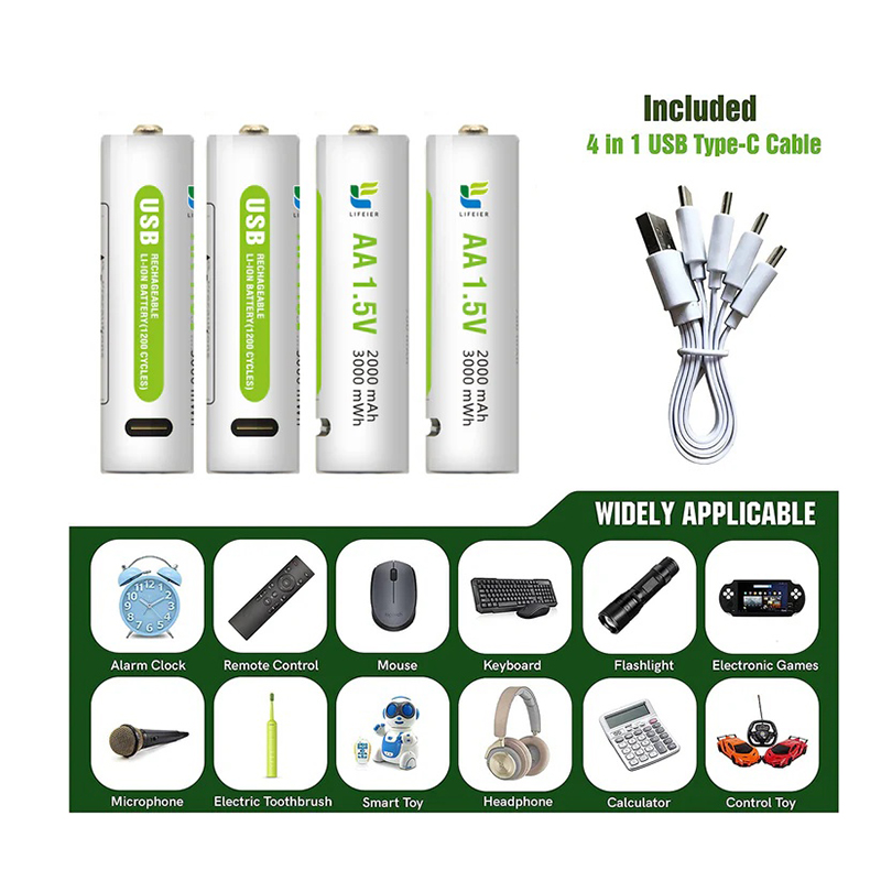 Picture of USB Rechargeable Battery For Toys & Home Appliance