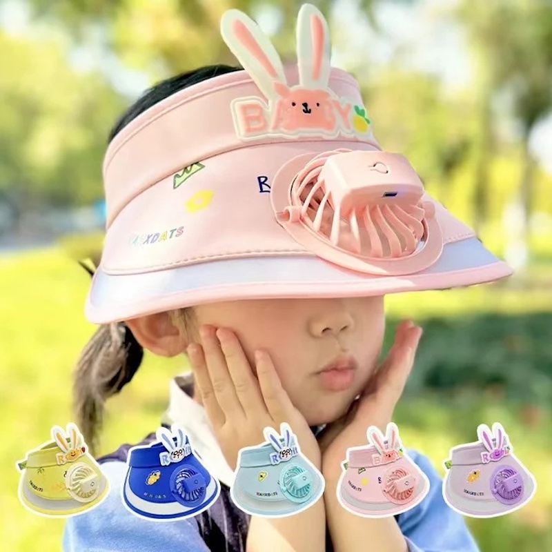 Picture of Summer Cap With rechargeable Fan For Kids & Adult