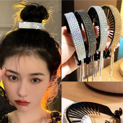 Picture of Ball Head Clip Temperament fixer tassel hair accessories