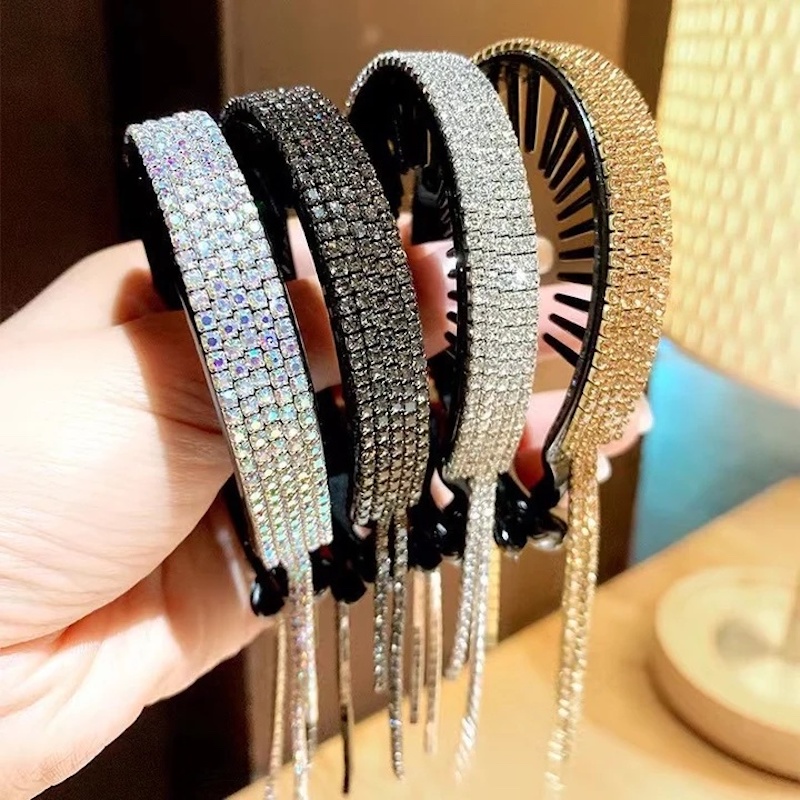 Picture of Ball Head Clip Temperament fixer tassel hair accessories