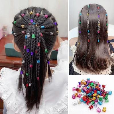Picture of Hair buckle dreadlocks Microfiber buckle girl sweet cool trendy hip-hop punk hair accessories ring