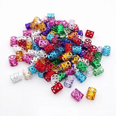 Picture of Hair buckle dreadlocks Microfiber buckle girl sweet cool trendy hip-hop punk hair accessories ring