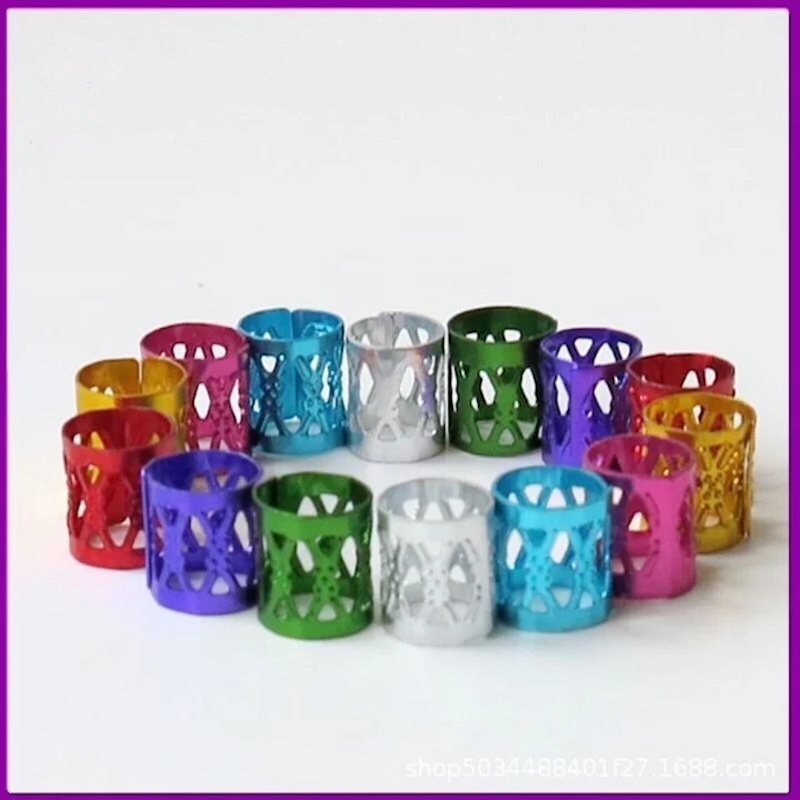 Picture of Hair buckle dreadlocks Microfiber buckle girl sweet cool trendy hip-hop punk hair accessories ring