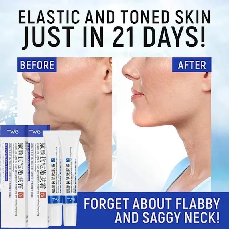 Picture of Collagen Neck Cream Eliminate Neck Wrinkle Lines Lifting Whitening Tighten Double Chin Anti-age Rejuvenation Skin Care Cream