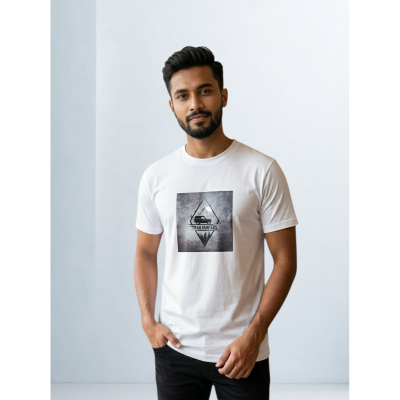 Picture of White Half Sleeve T-Shirt