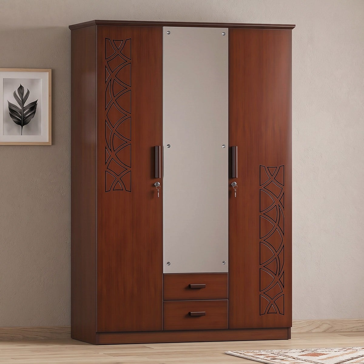 Picture of REGAL Roma Wooden Three Door Cupboard CBH-363-3-1-20 (3 DOOR)