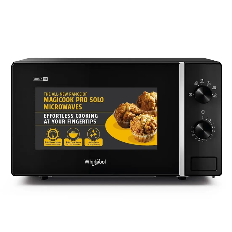 Picture of Whirlpool Microwave Oven MAGICOOK 20L CLASSIC KNOB BLACK