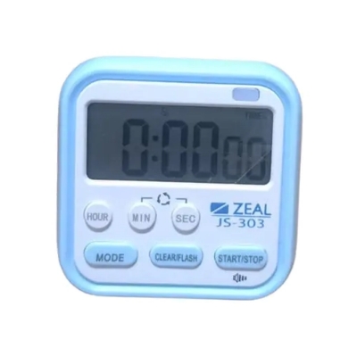Picture of Zeal Digital Countdown Timer JS-303 | Portable Kitchen, Classroom & Industrial Timer Bangladesh-Blue