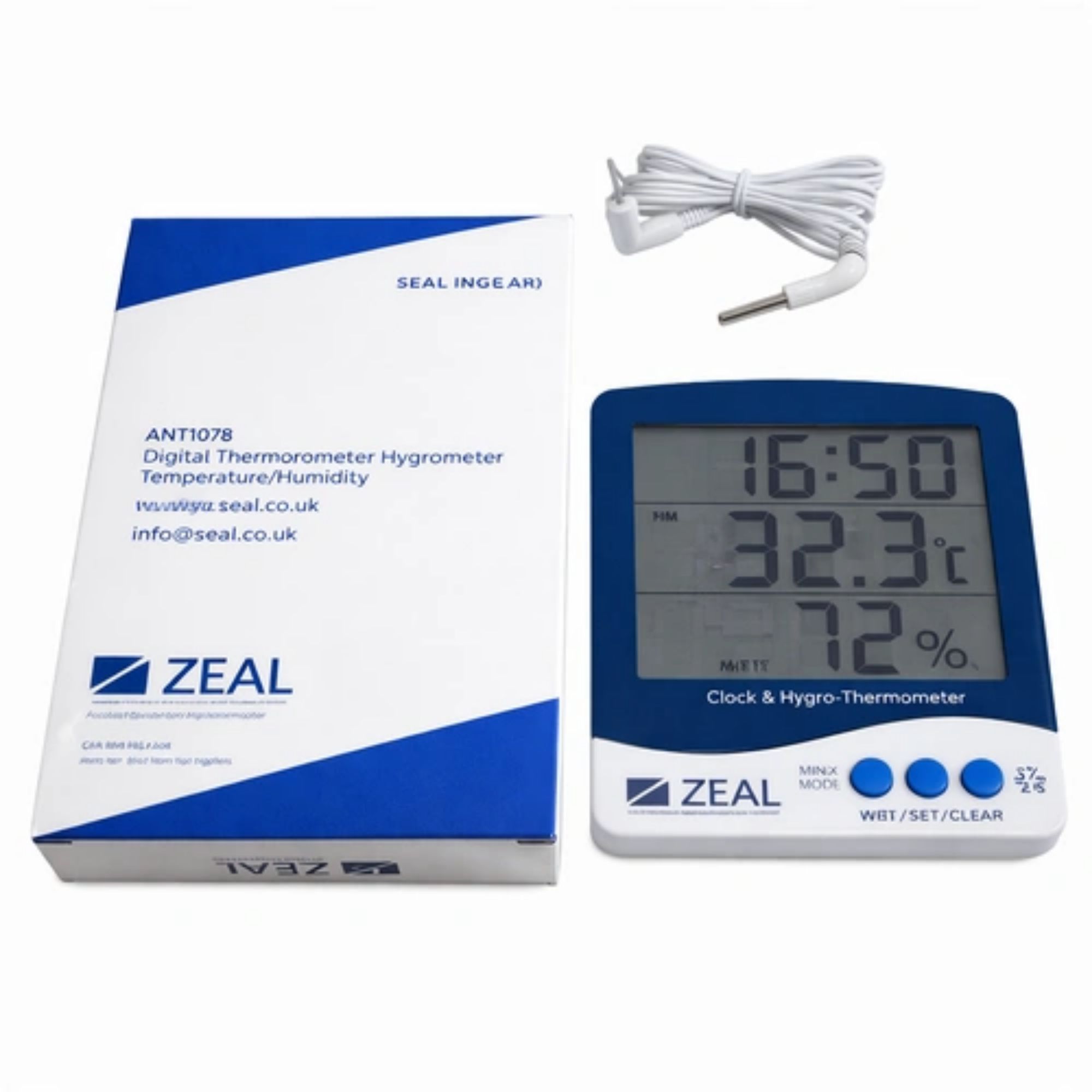 Picture of Zeal Digital Hygrometer Humidity and Temperature Meter PH1100