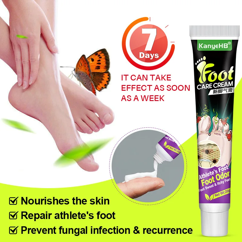 Picture of KangHE Foot Care Cream – 20g Anti-Fungal Treatment for Athlete’s Foot, Itching, Odor & Peeling – Fast-Acting Medicated Cream