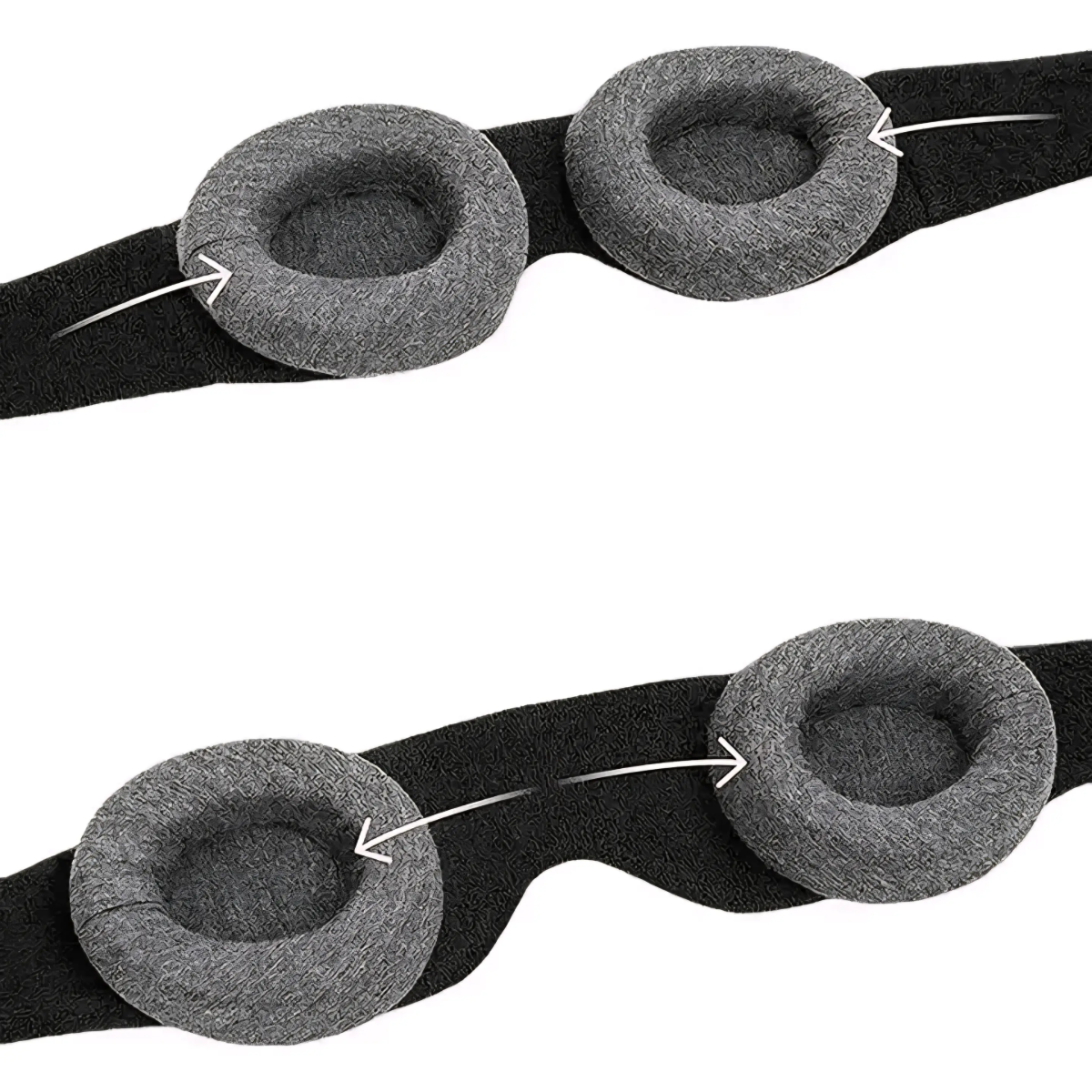 Picture of Zero Pressure 3D Sleep Mask - 100% Blackout, Adjustable & Breathable for Men & Women Grey