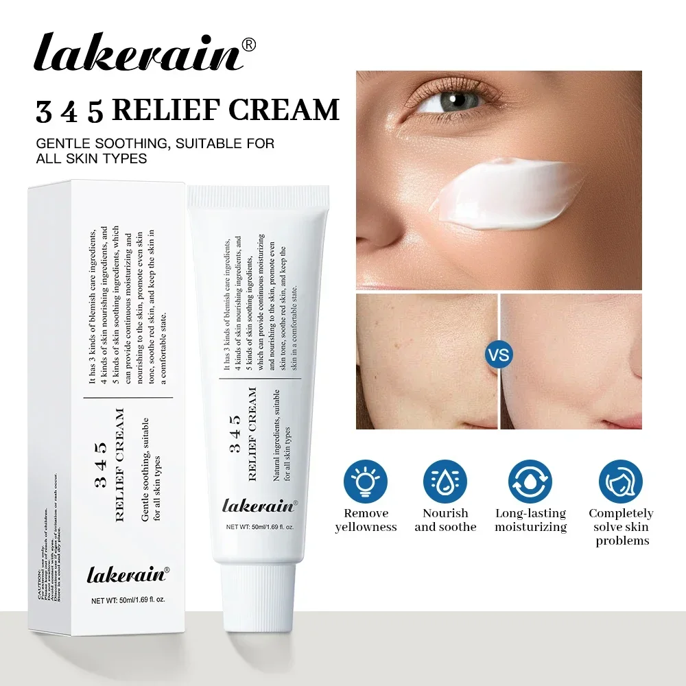 Picture of 345 Relief Magic Cream - Korean Anti-Blemish, Antioxidant Face Moisturizer for Bright, Lifted & Acne-Free Skin (50ml)